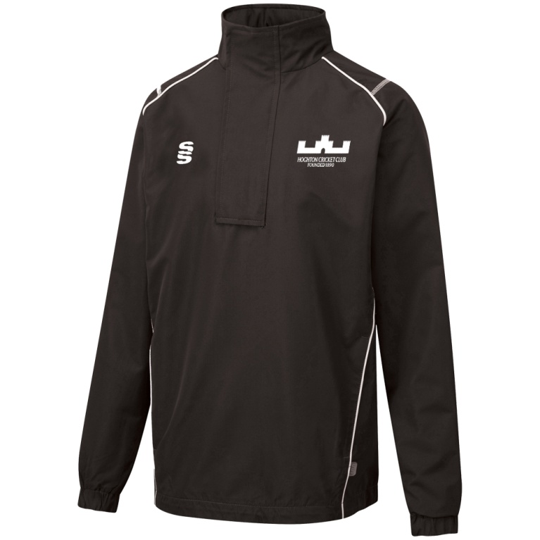 HOGHTON CC Dual Curve 1/4 Zip Rain Jacket : Black