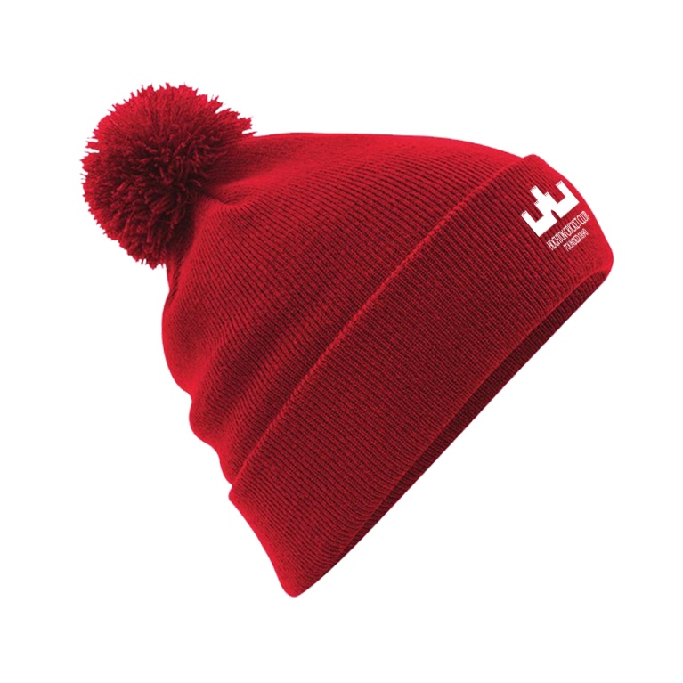 HOGHTON CC Original Pom Pom Beanie : Red